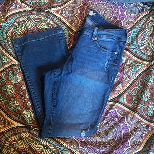 Torrid bootcut distressed jeans